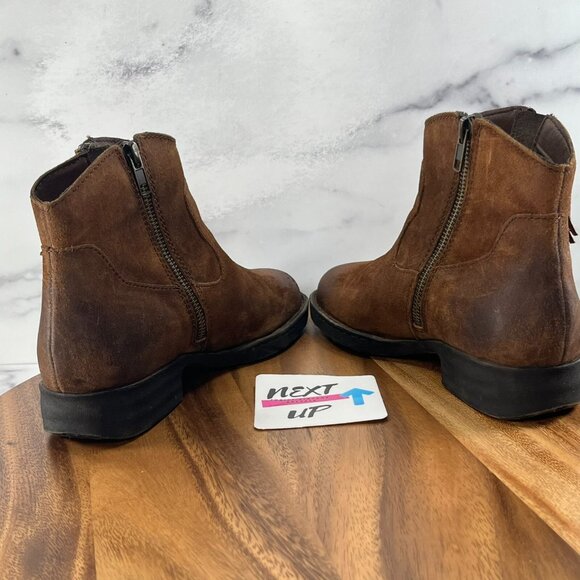 Børn Concept Kenia Bootie Boots Womens Size 8 Rust Tobacco Distressed Tassel - Picture 5 of 9